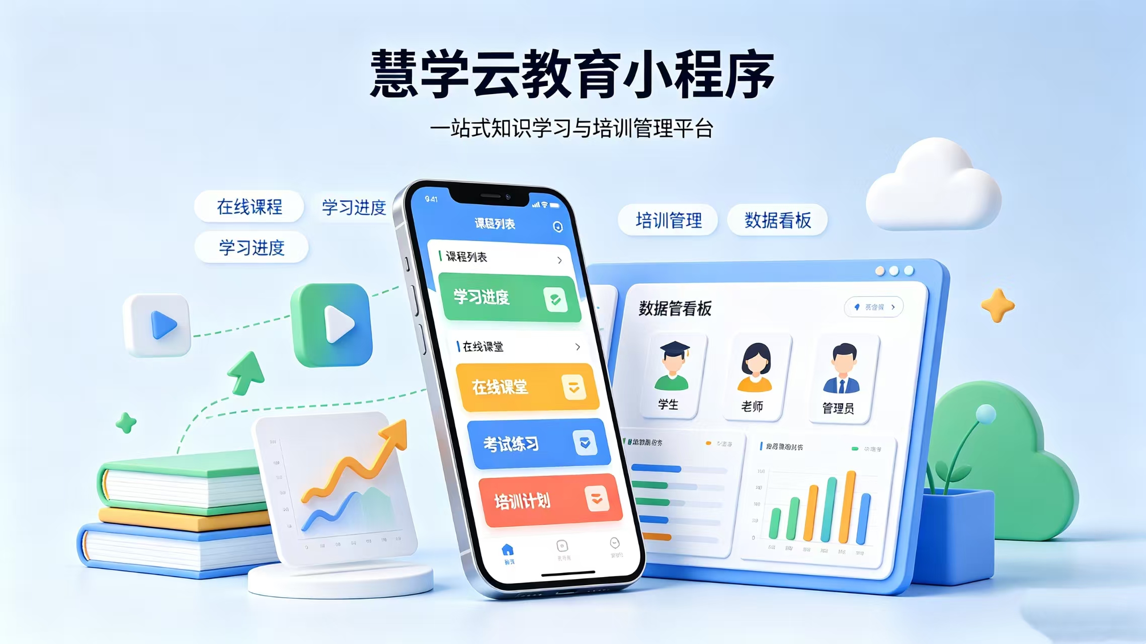 慧学云教育小程序 —— 一站式知识学习与培训管理平台